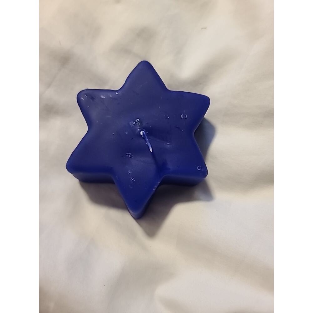 Star Blue Candle Bougies Star Candle Vintage Made In Germany